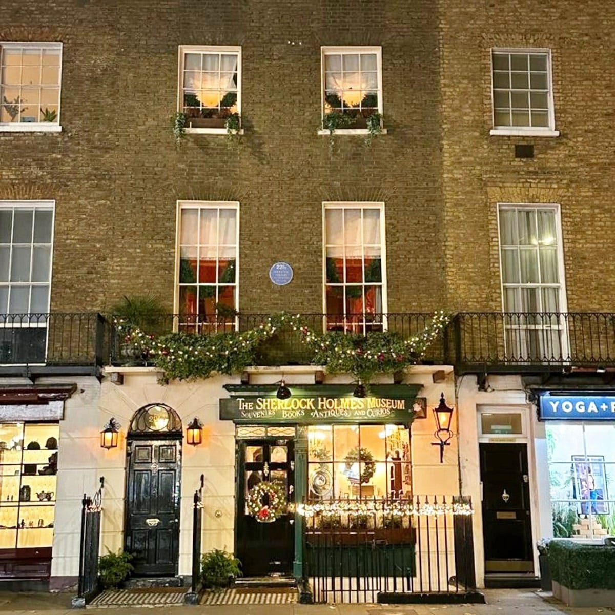 Inside the Sherlock Holmes Museum at 221B Baker Street