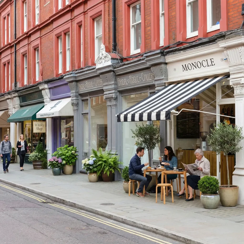 luxury leisure scene in Marylebone SHOPPING
